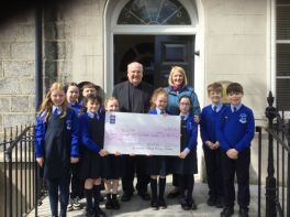 School Council Present Funds Raised for T