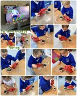 Planting Lettuce in Mrs Kearney’s P1/2