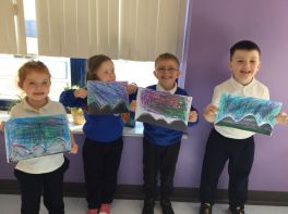 Primary 2\'s Northern Lights Masterpieces